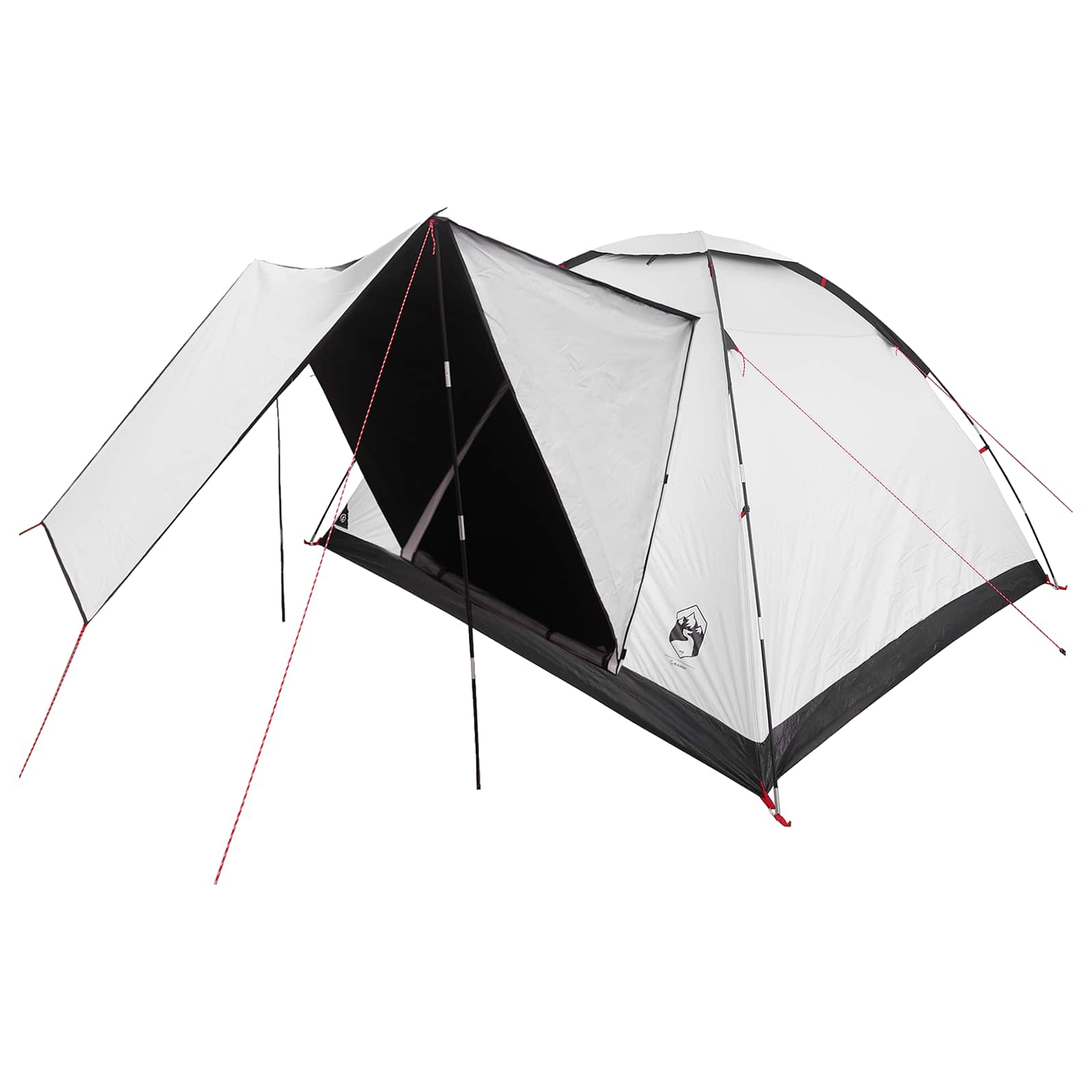 vidaXL Namiot campingowy z dachem Biały Blackout 335 x 275 x 180 cm
