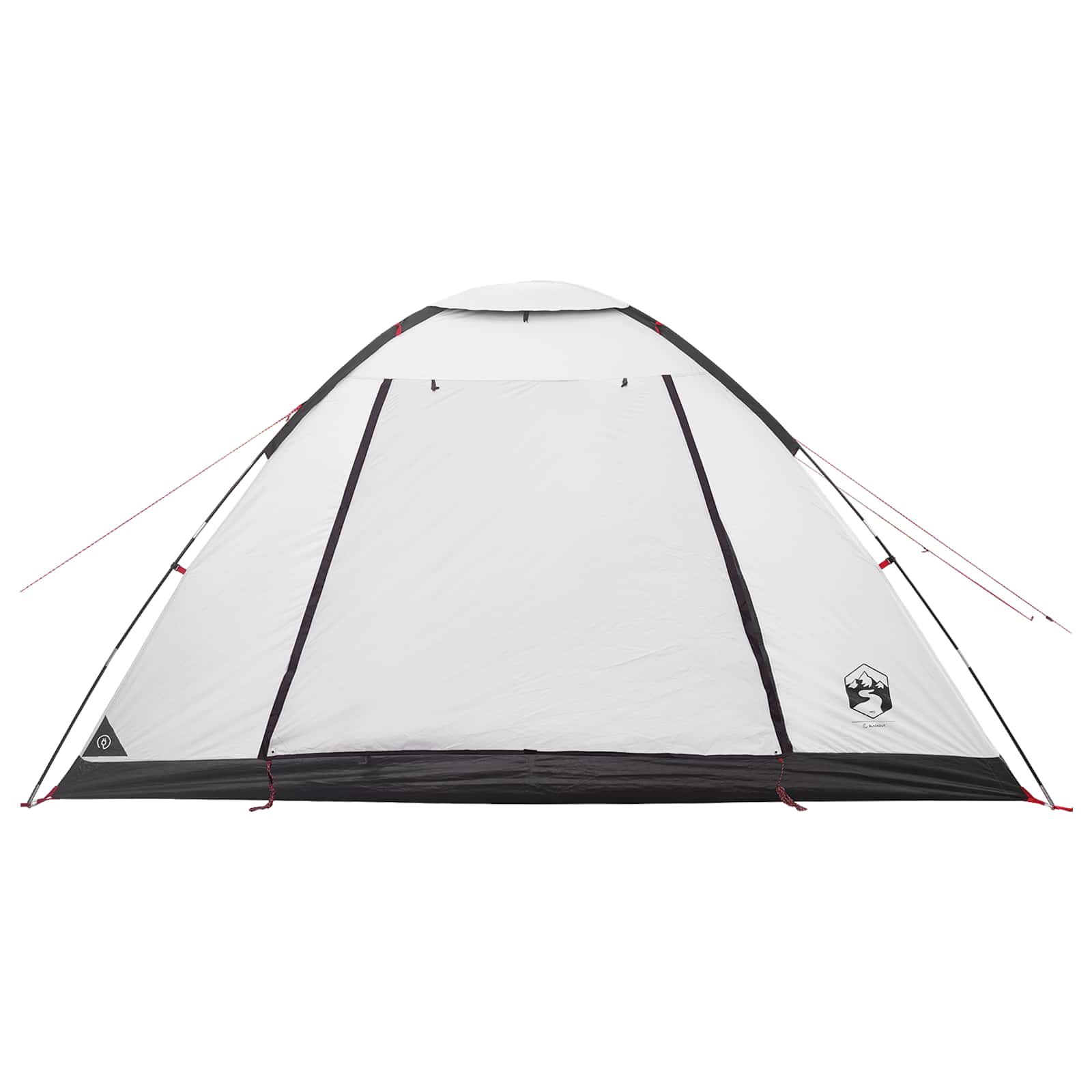 vidaXL Namiot campingowy z dachem Biały Blackout 335 x 275 x 180 cm