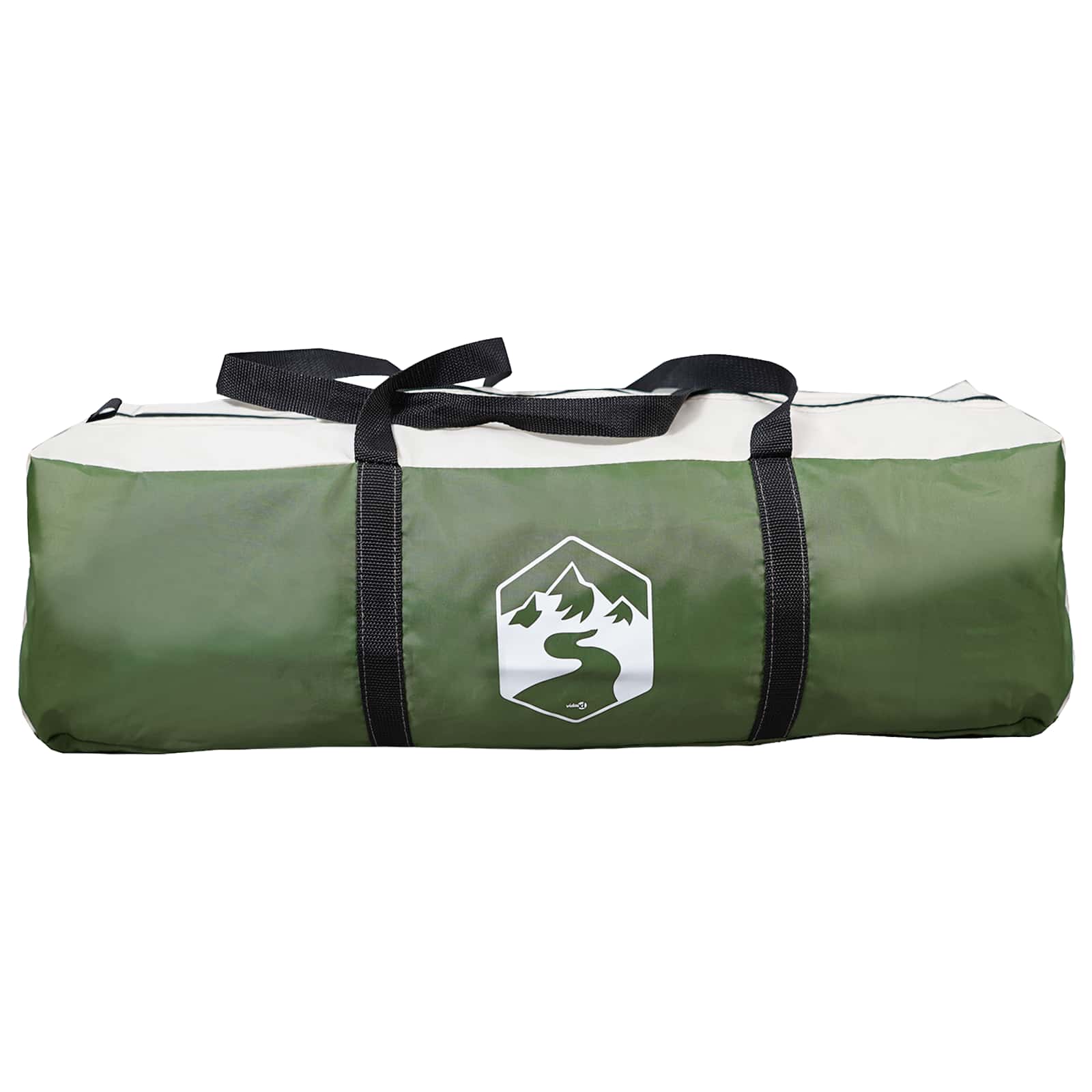 vidaXL Namiot tunelowy Zielony 366 x 244 x 198 cm Poliester i Stal