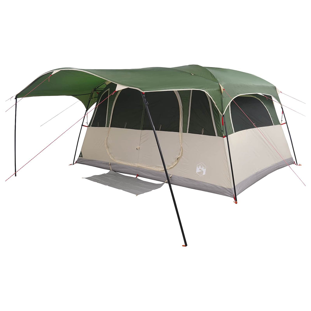 vidaXL Namiot tunelowy Zielony 366 x 244 x 198 cm Poliester i Stal