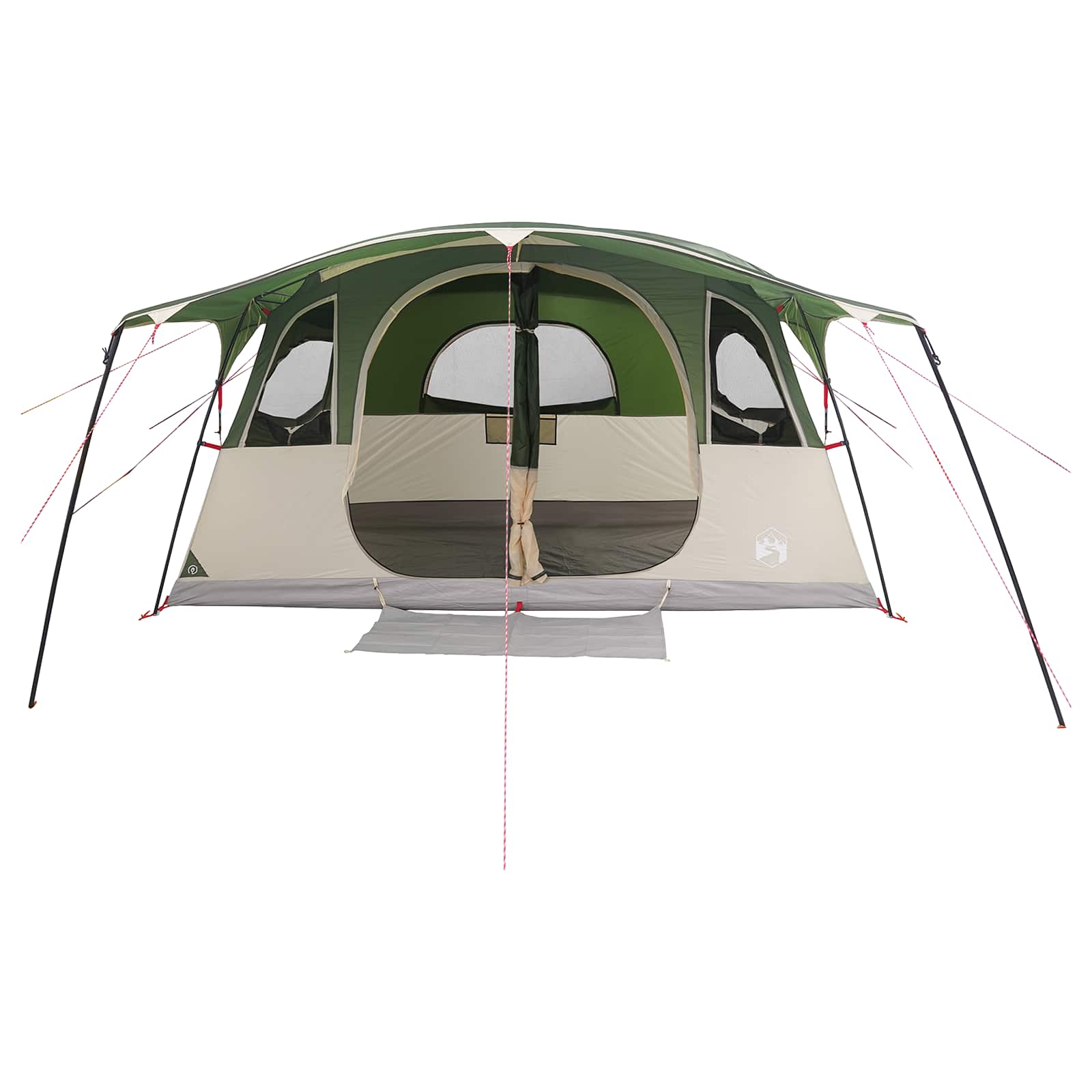 vidaXL Namiot tunelowy Zielony 366 x 244 x 198 cm Poliester i Stal