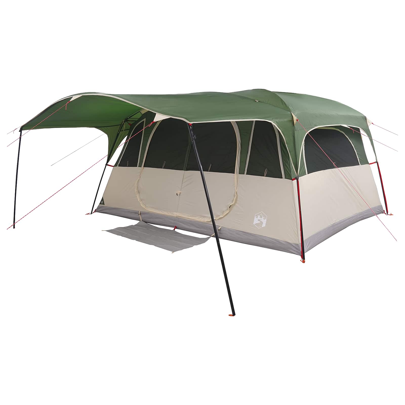 vidaXL Namiot tunelowy zielony 427 x 305 x 205 cm Poliester i Stal