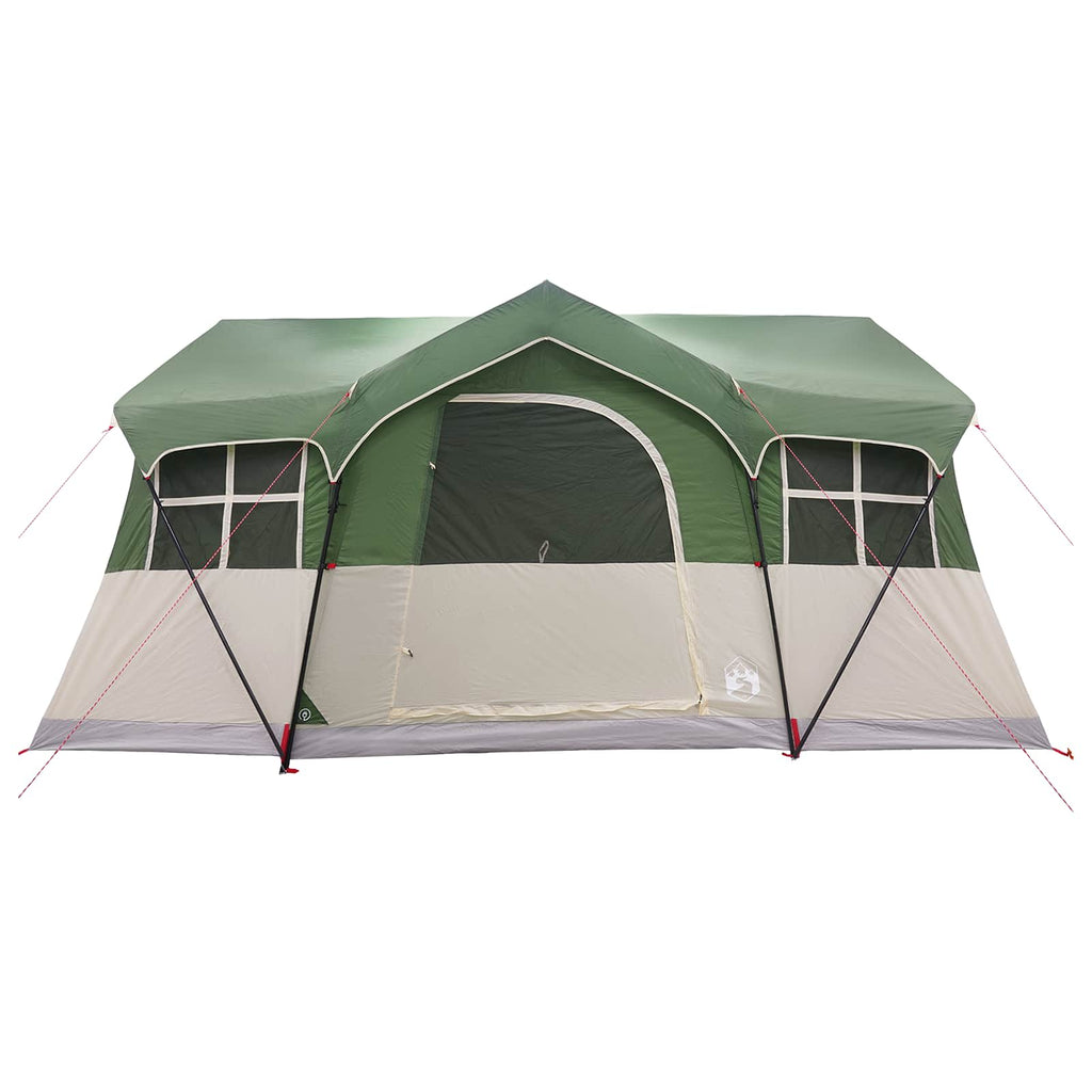 vidaXL Namiot rodzinny zielony 487 x 340 x 216 cm Poliester i Stal