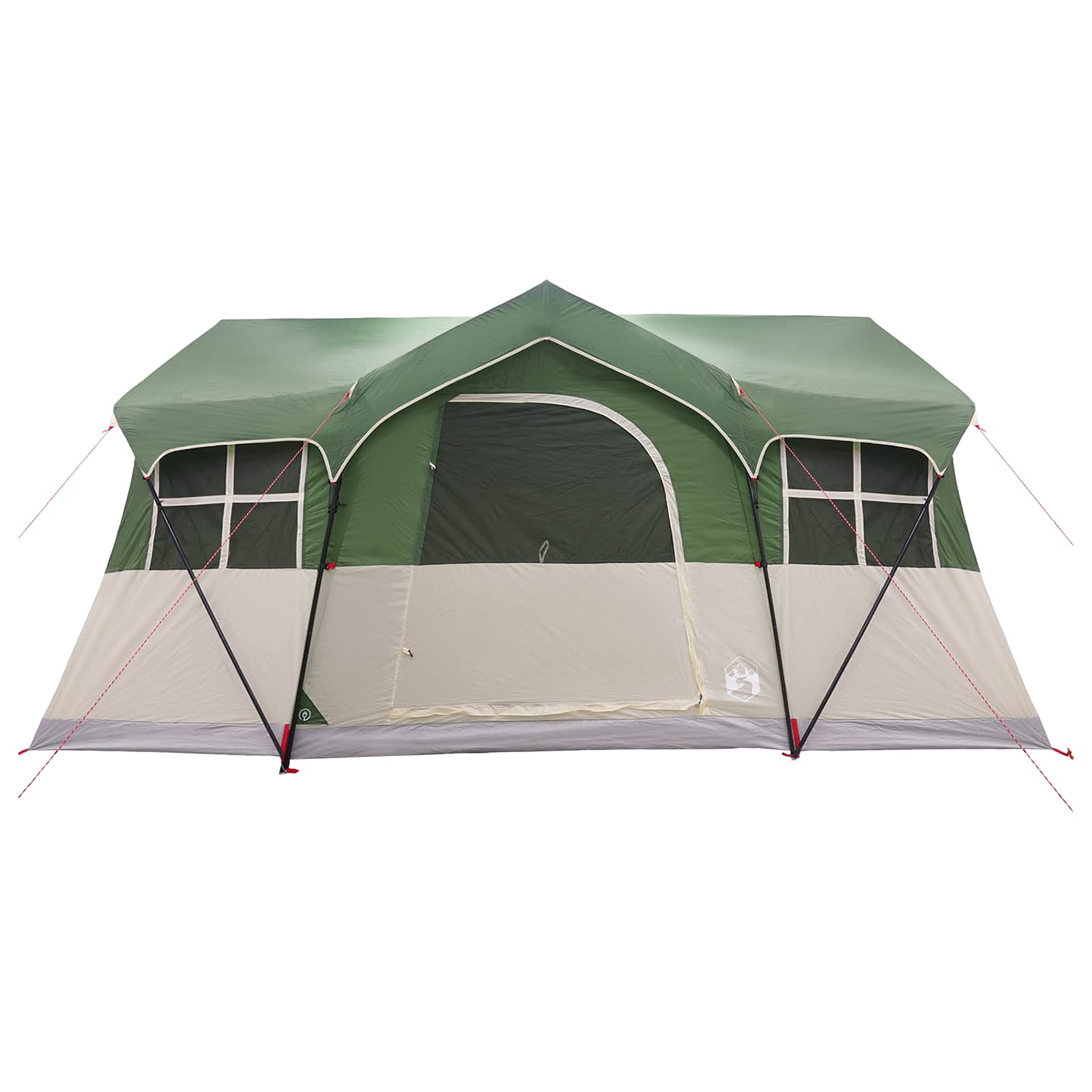 vidaXL Namiot rodzinny zielony 487 x 340 x 216 cm Poliester i Stal