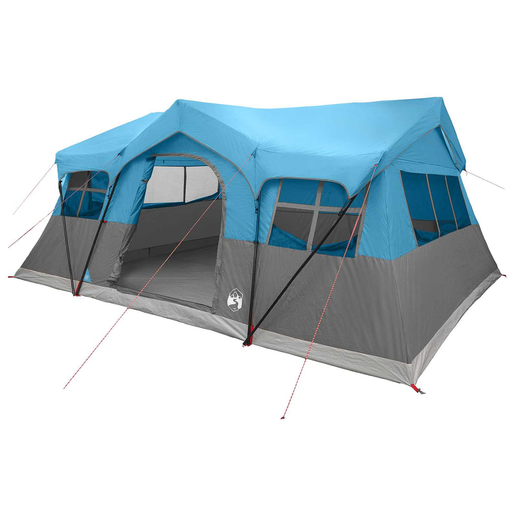 vidaXL Namiot rodzinny niebieski 487 x 340 x 216 cm Poliester i Stal