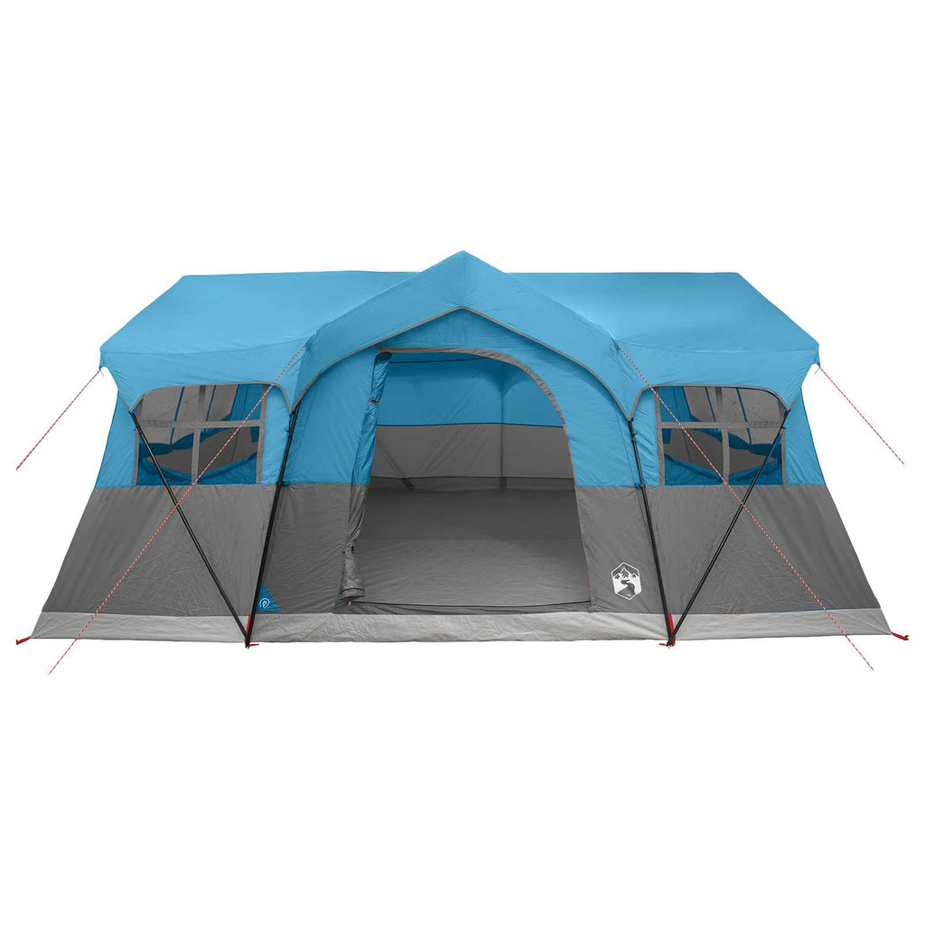 vidaXL Namiot rodzinny niebieski 487 x 340 x 216 cm Poliester i Stal