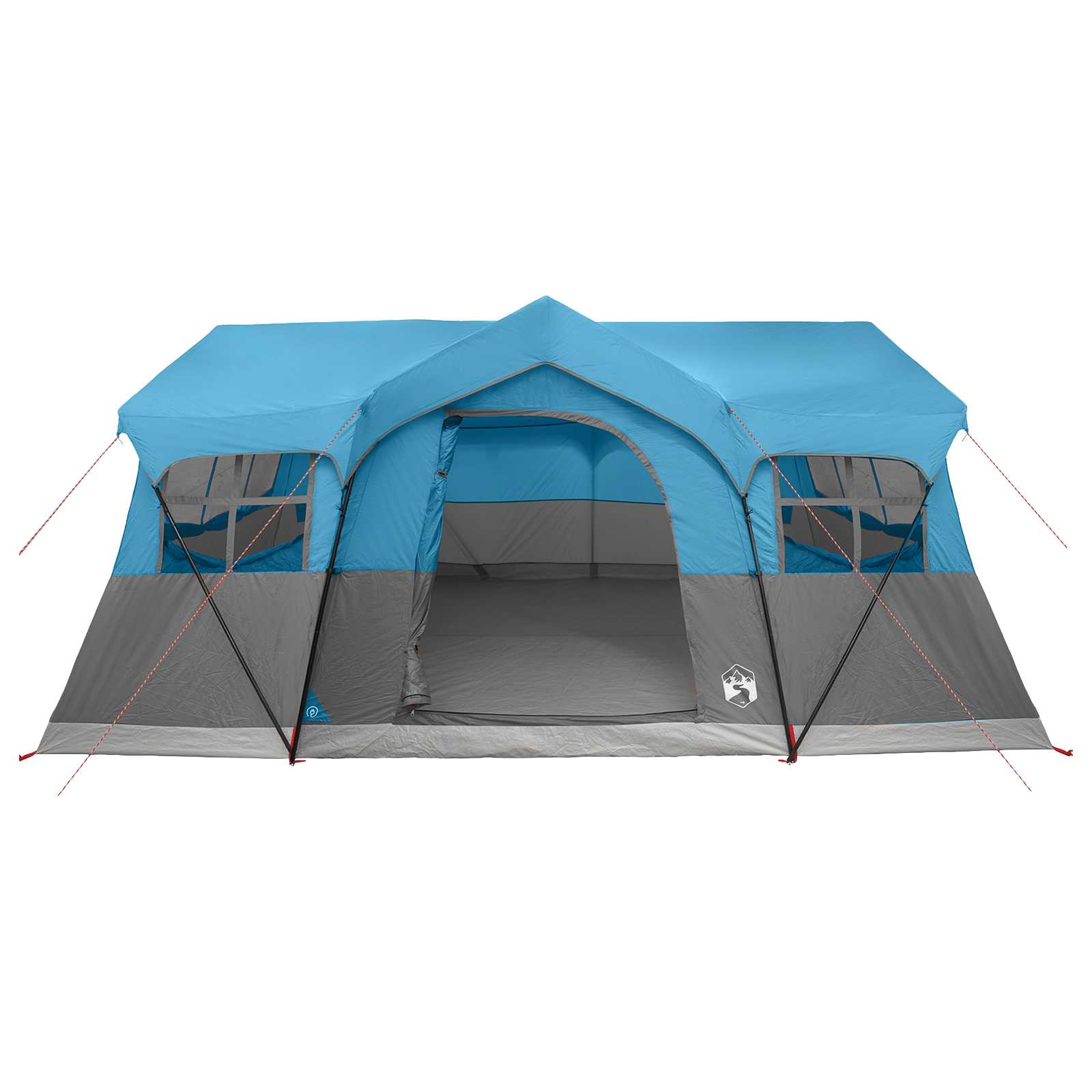 vidaXL Namiot rodzinny niebieski 487 x 340 x 216 cm Poliester i Stal