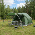 vidaXL Namiot tunelowy zielony 370 x 275 x 210 cm Poliester i Stal