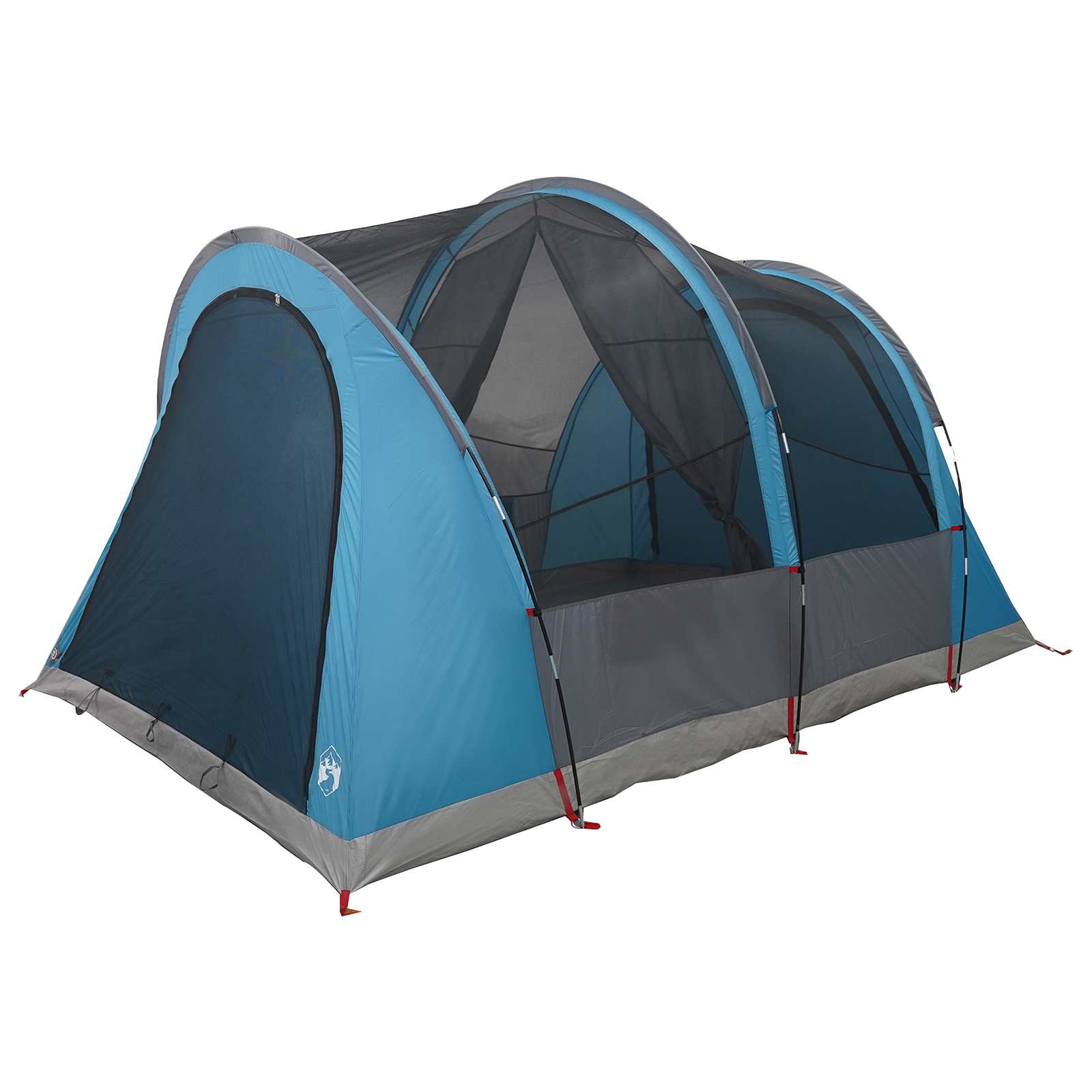 vidaXL Namiot tunelowy niebieski 370 x 275 x 210 cm Poliester i Stal