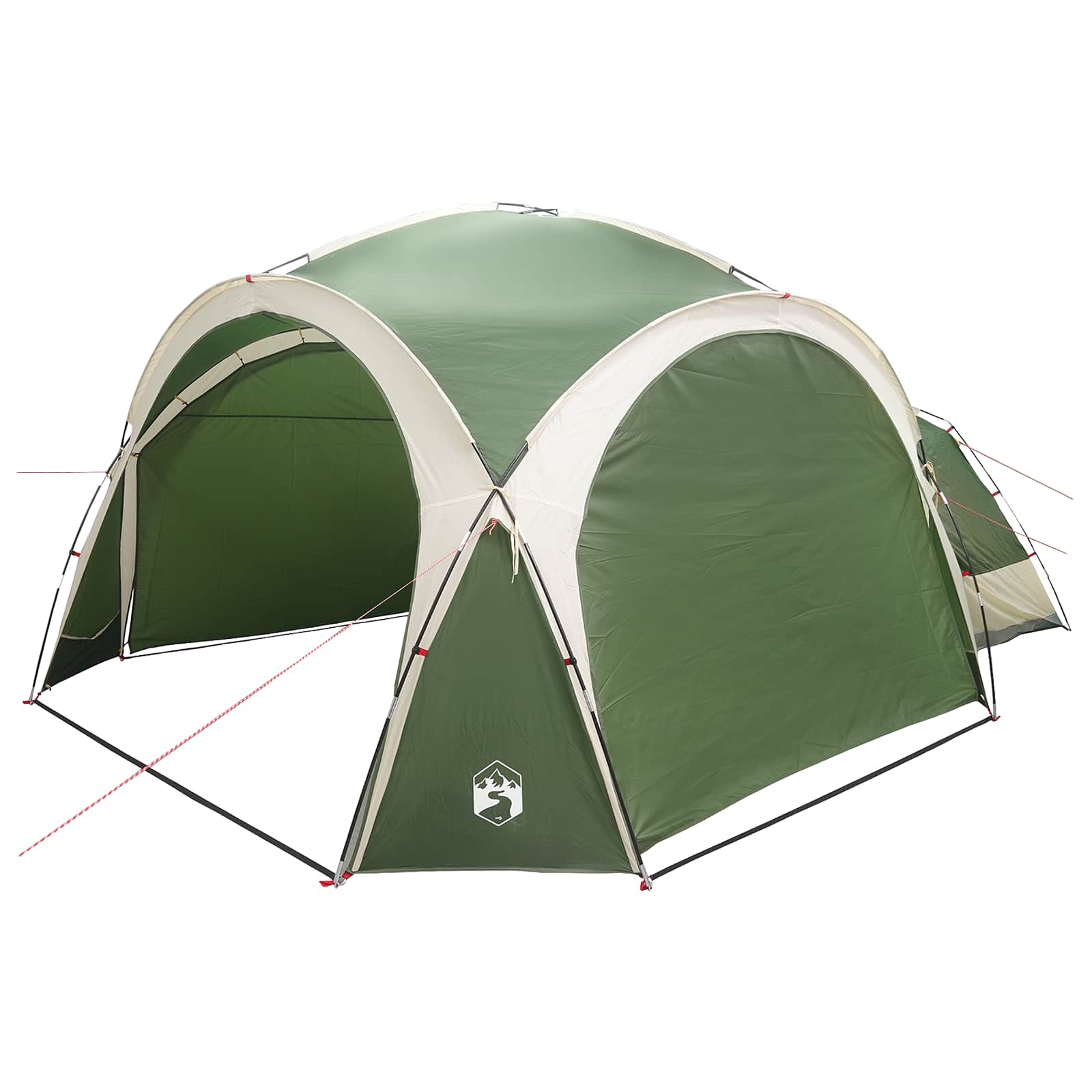 vidaXL Namiot boczny zielony 410 x 410 x 250 cm Poliester i Stal