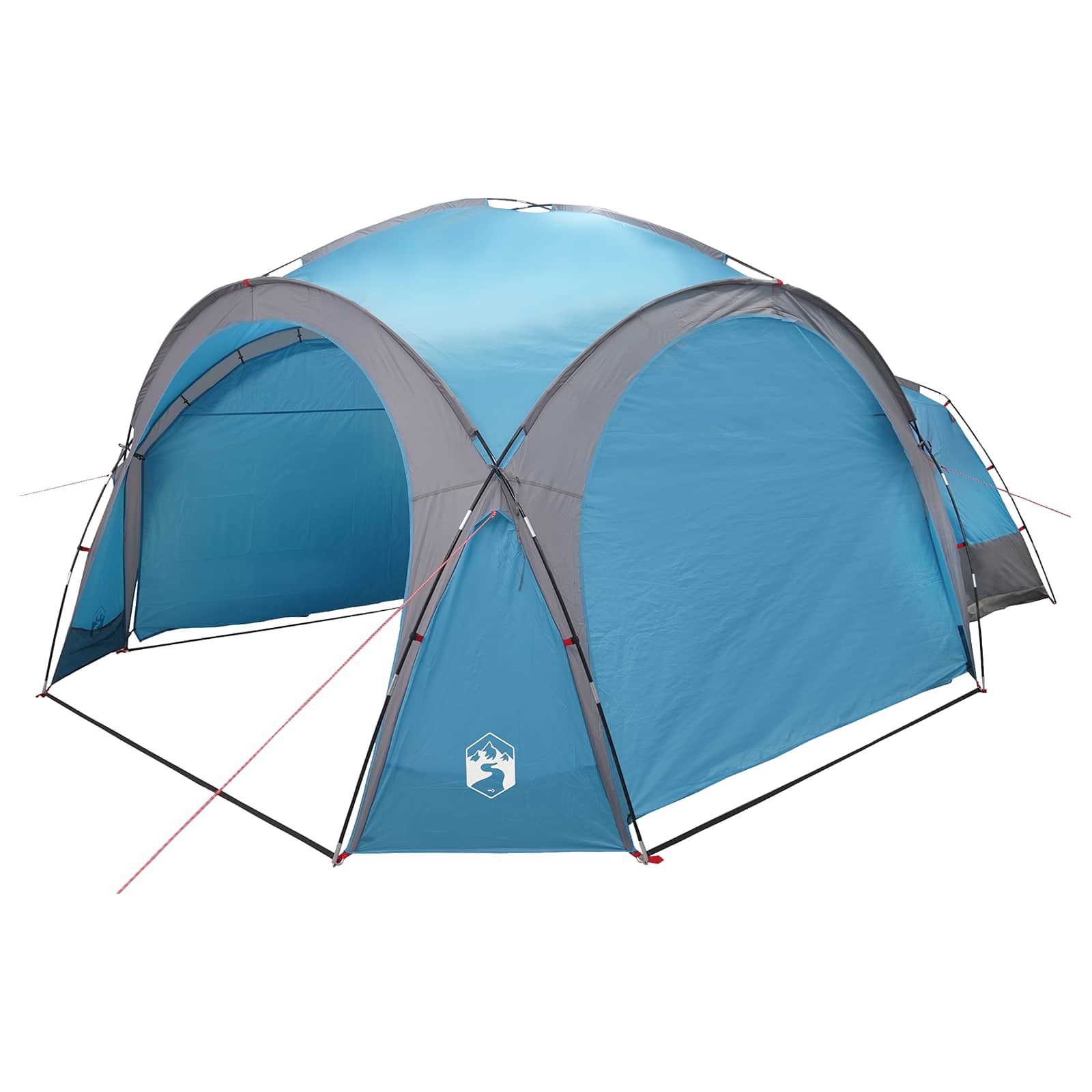 vidaXL Namiot boczny niebieski 410 x 410 x 250 cm Poliester i Stal