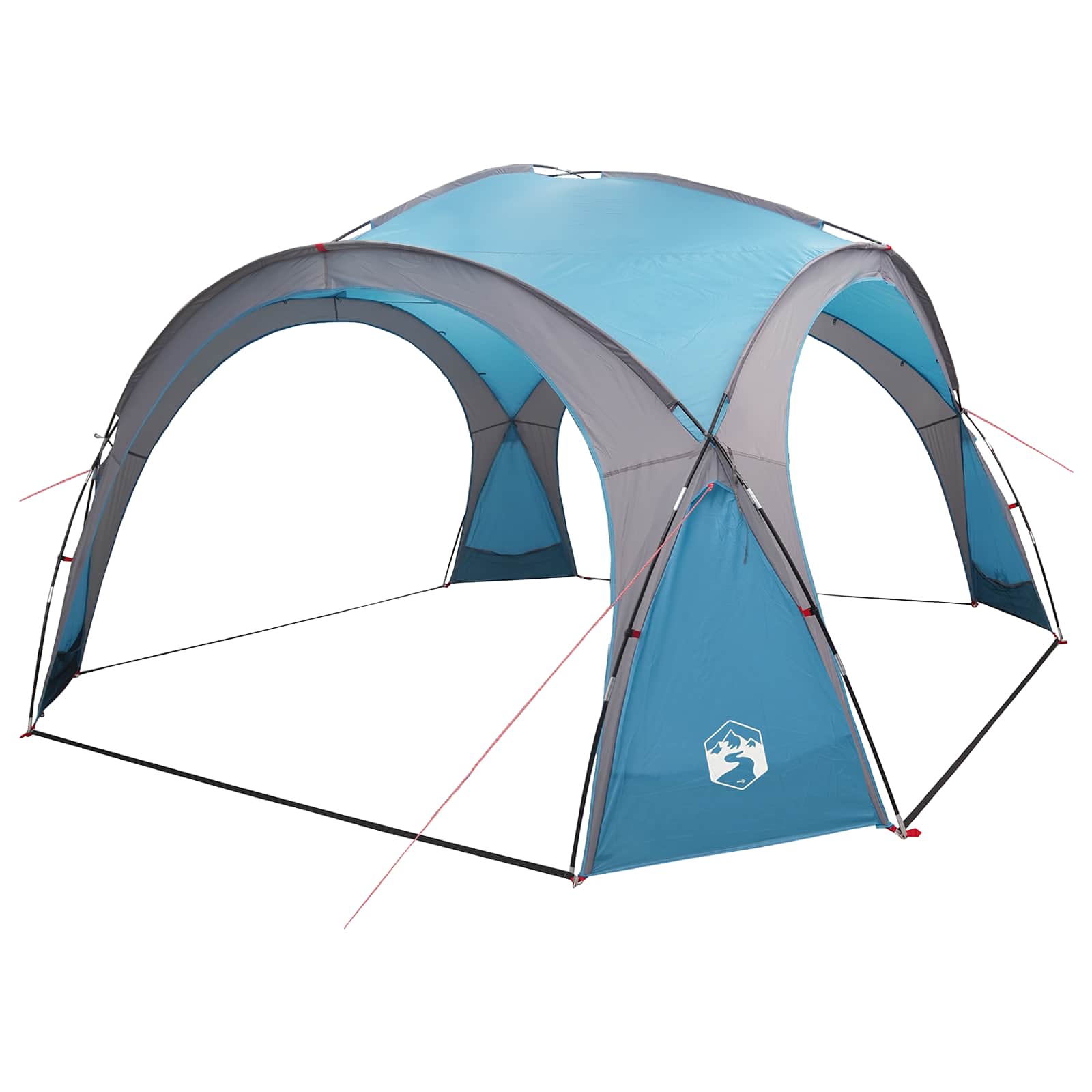 vidaXL Namiot boczny niebieski 410 x 410 x 250 cm Poliester i Stal