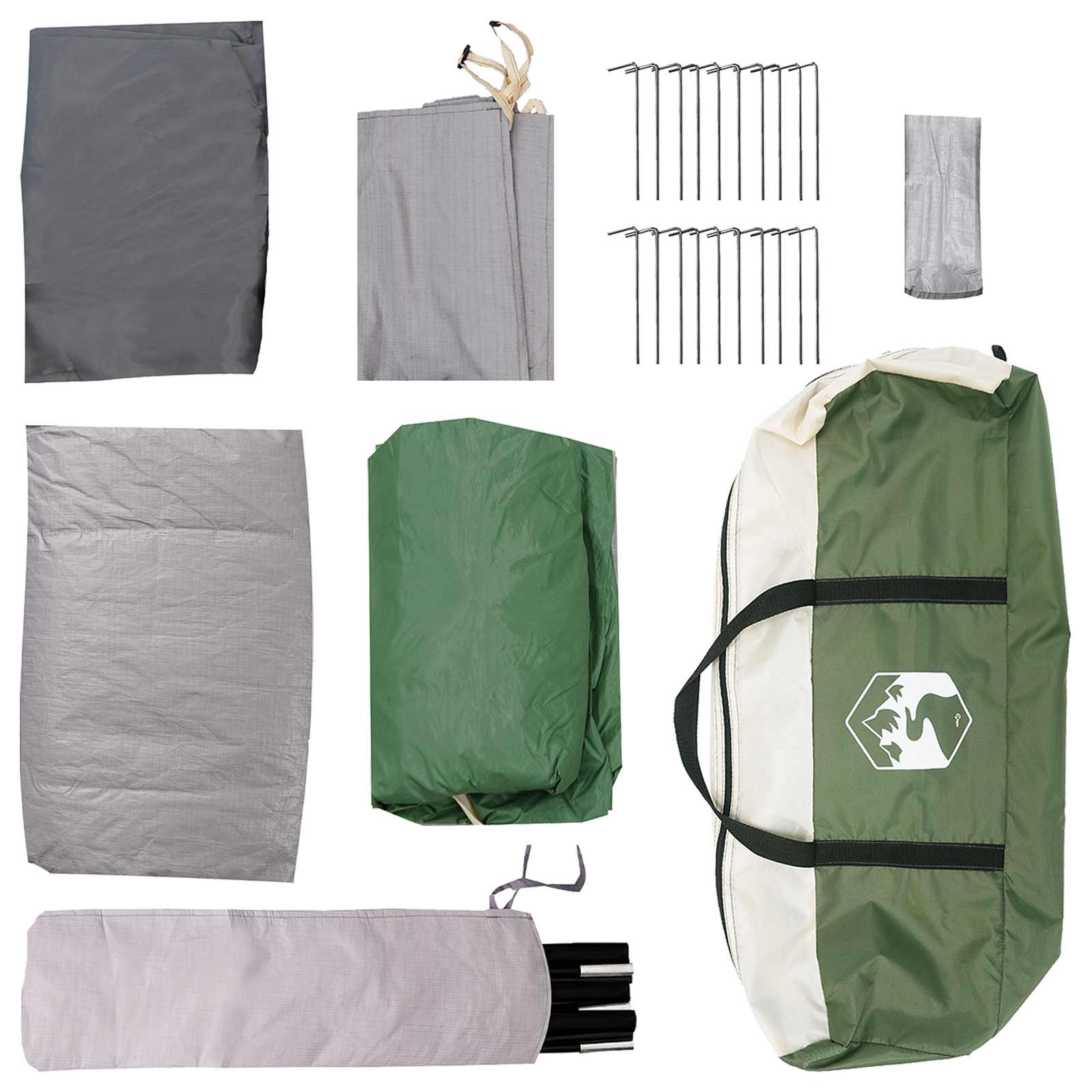 vidaXL Namiot domek zielony 480 x 273 x 205 cm Poliester i Stal