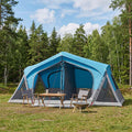 vidaXL Namiot domek niebieski 480 x 273 x 205 cm Poliester i Stal
