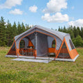 vidaXL Namiot domek z dachem Szary i pomarańczowy 480 x 273 x 205 cm