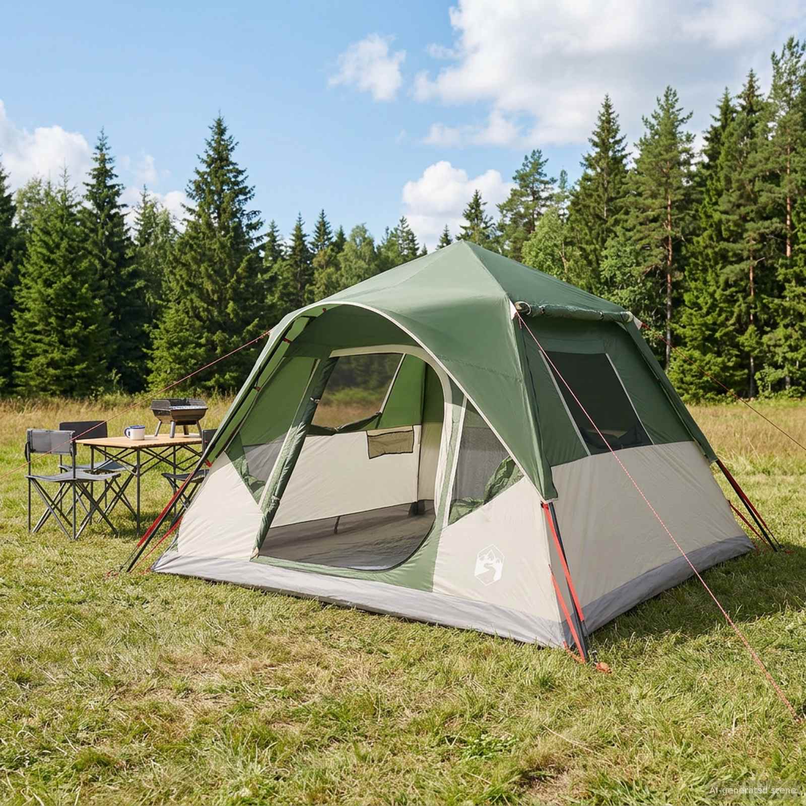 vidaXL Namiot Instant zielony 305 x 275 x 190 cm Poliester i Stal