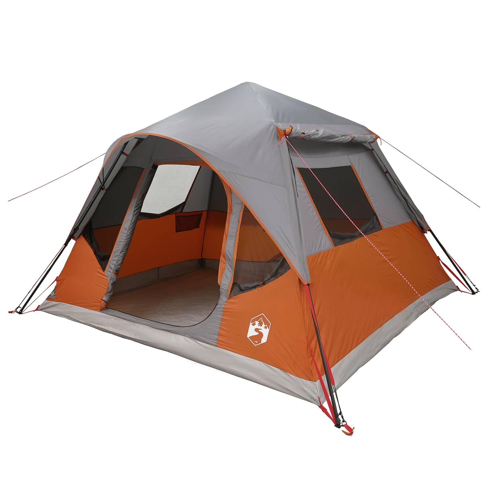 vidaXL Namiot Instant z dachem Szary i pomarańczowy 305 x 275 x 190 cm