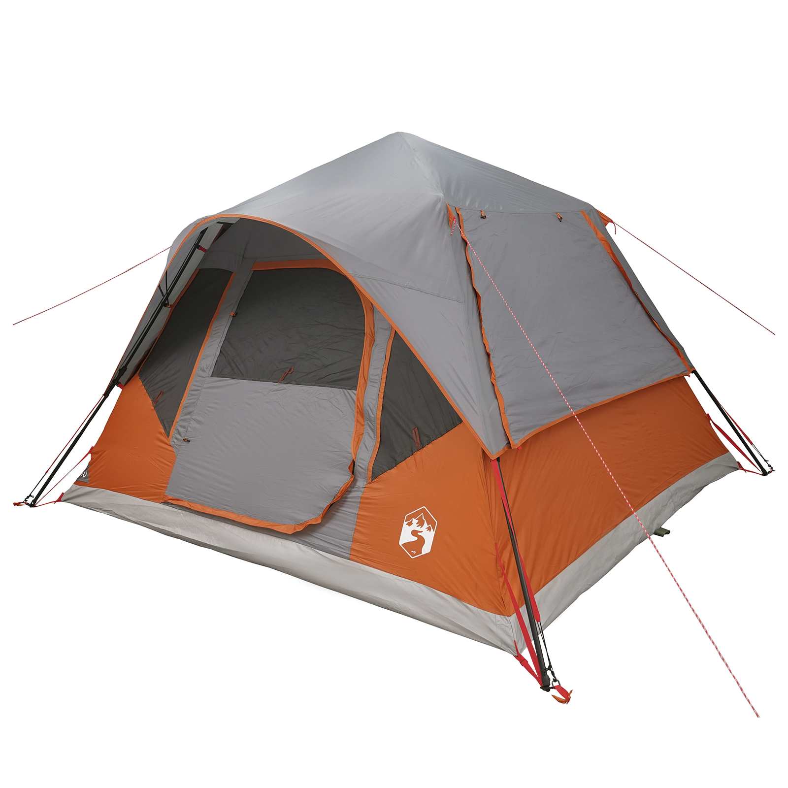 vidaXL Namiot Instant z dachem Szary i pomarańczowy 305 x 275 x 190 cm