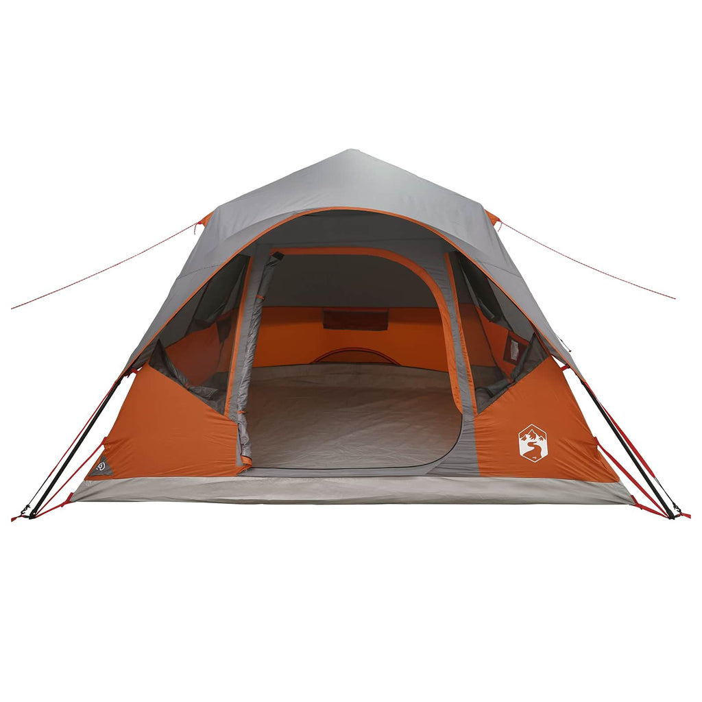 vidaXL Namiot Instant z dachem Szary i pomarańczowy 305 x 275 x 190 cm