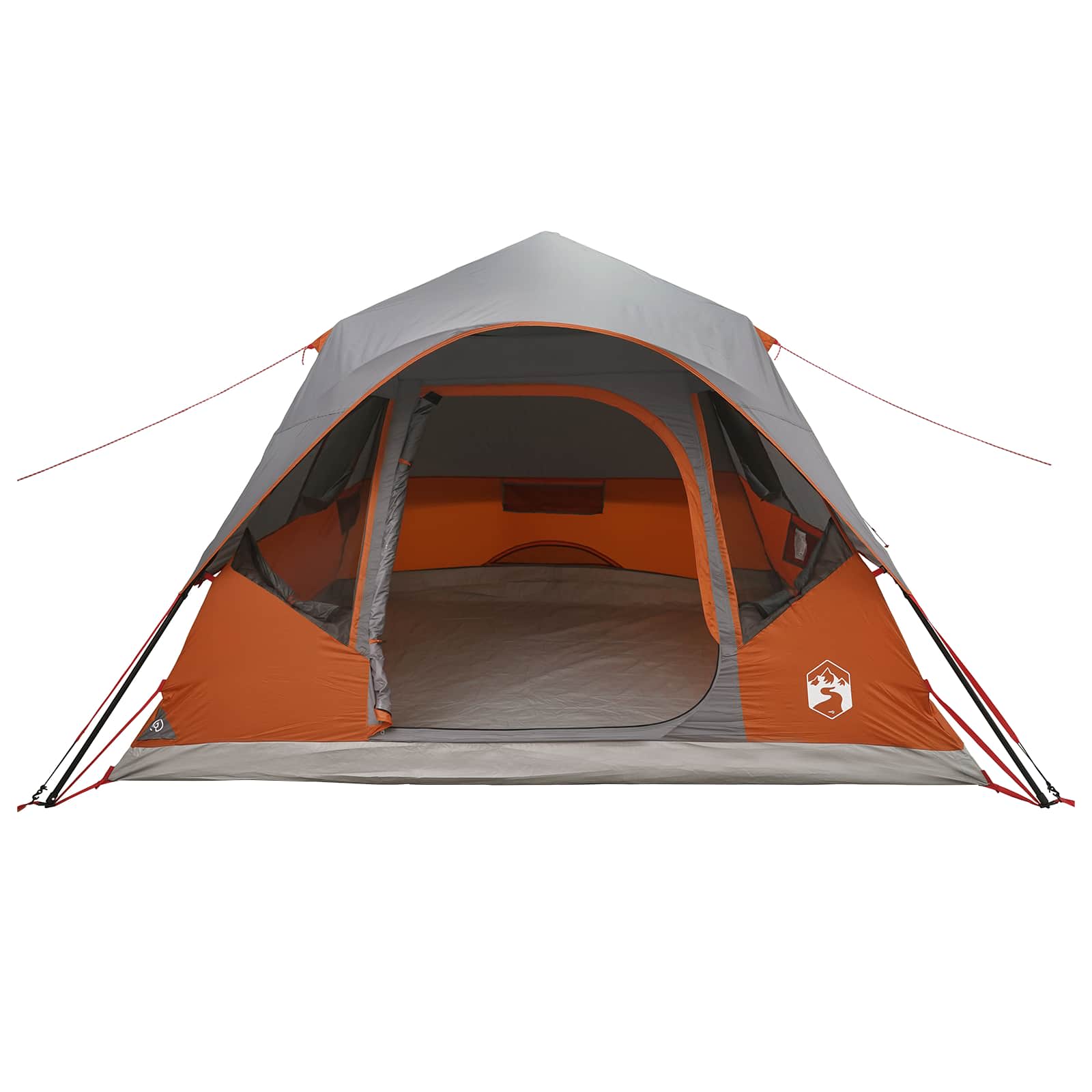 vidaXL Namiot Instant z dachem Szary i pomarańczowy 305 x 275 x 190 cm