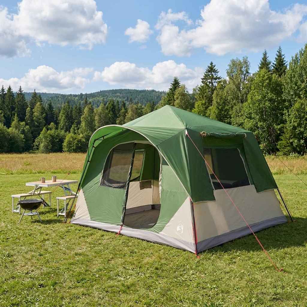vidaXL Namiot Instant zielony 365 x 380 x 200 cm Poliester i Stal