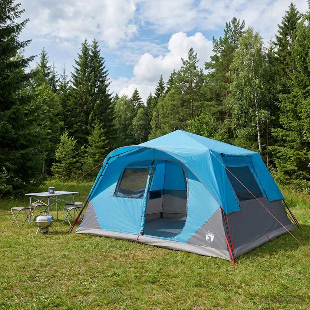 vidaXL Namiot Instant 10-osobowy niebieski Poliester i Stal