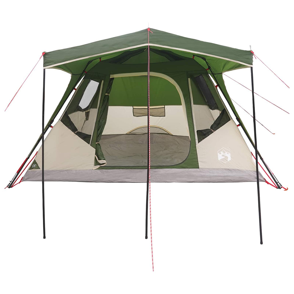 vidaXL Namiot rodzinny zielony 305 x 275 x 190 cm Poliester i Stal