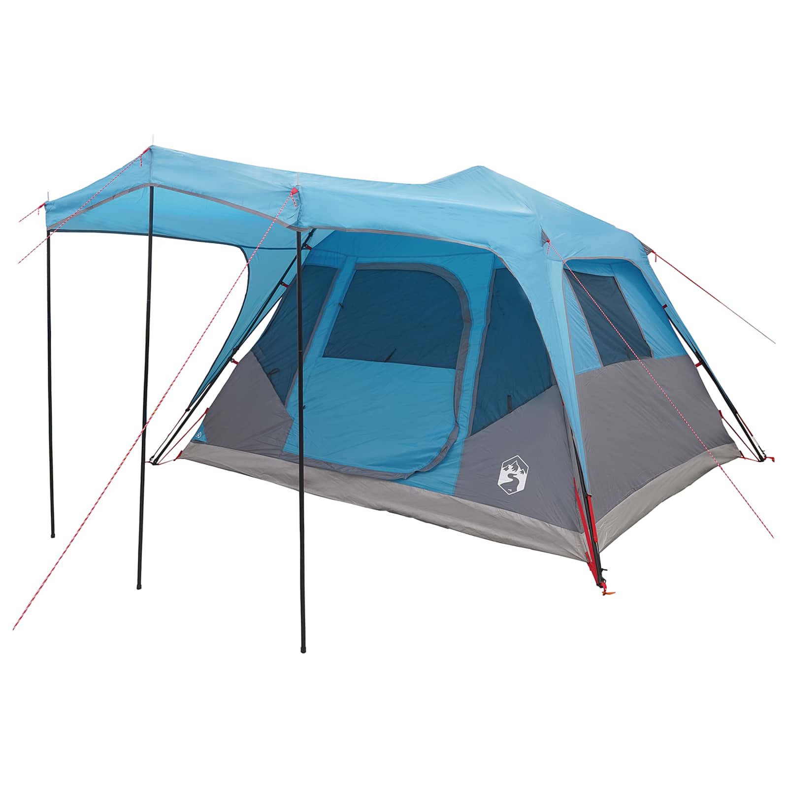 vidaXL Namiot rodzinny niebieski 305 x 275 x 190 cm Poliester i Stal