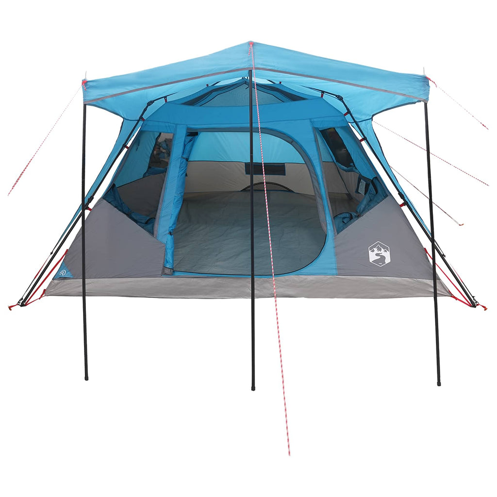 vidaXL Namiot rodzinny niebieski 305 x 275 x 190 cm Poliester i Stal