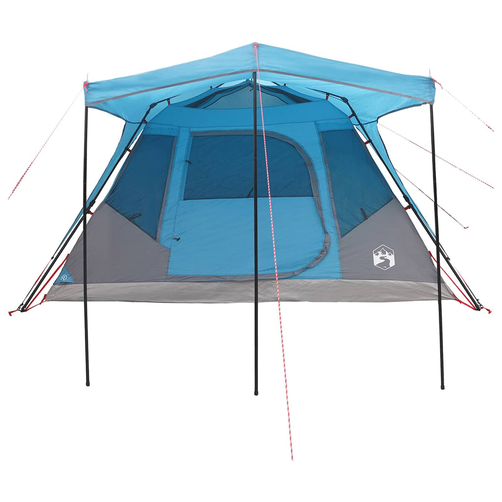 vidaXL Namiot rodzinny niebieski 305 x 275 x 190 cm Poliester i Stal