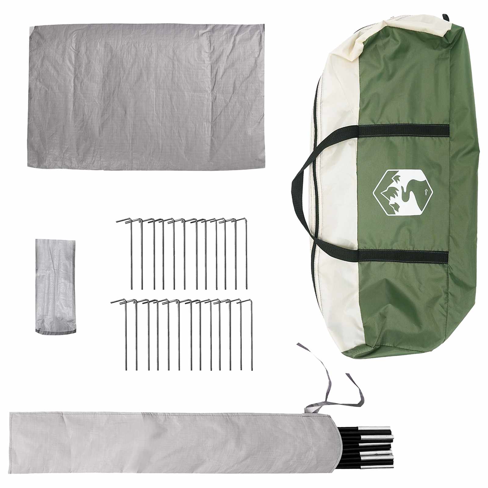 vidaXL Namiot Tipi zielony 700 x 700 x 395 cm Poliester i Stal