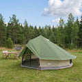 vidaXL Namiot Tipi zielony 700 x 700 x 395 cm Poliester i Stal