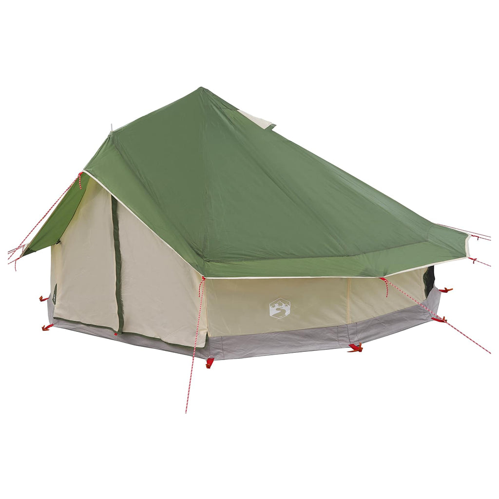 vidaXL Namiot Tipi zielony 700 x 700 x 395 cm Poliester i Stal