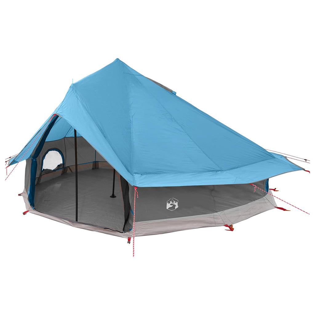 vidaXL Namiot Tipi niebieski 700 x 700 x 395 cm Poliester i Stal