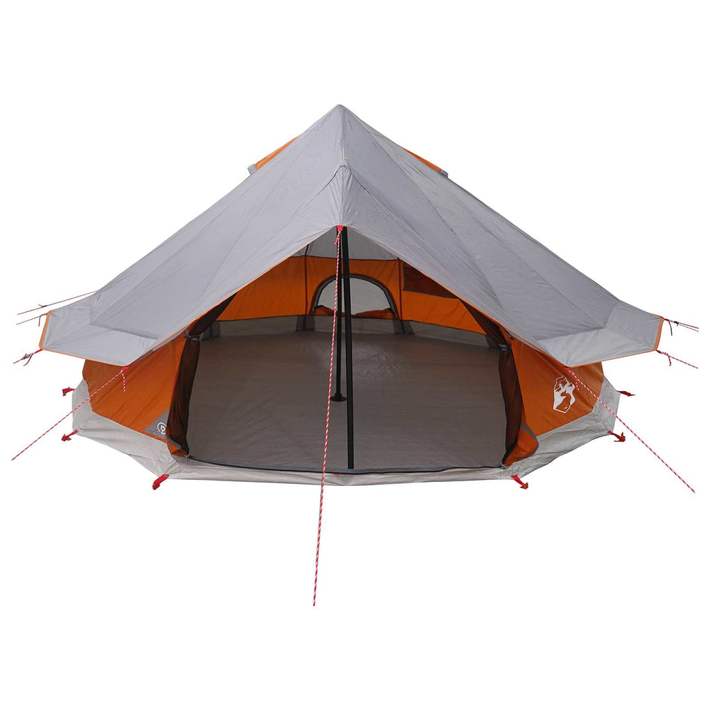 vidaXL Namiot Tipi z dachem Szary i pomarańczowy 700 x 700 x 395 cm