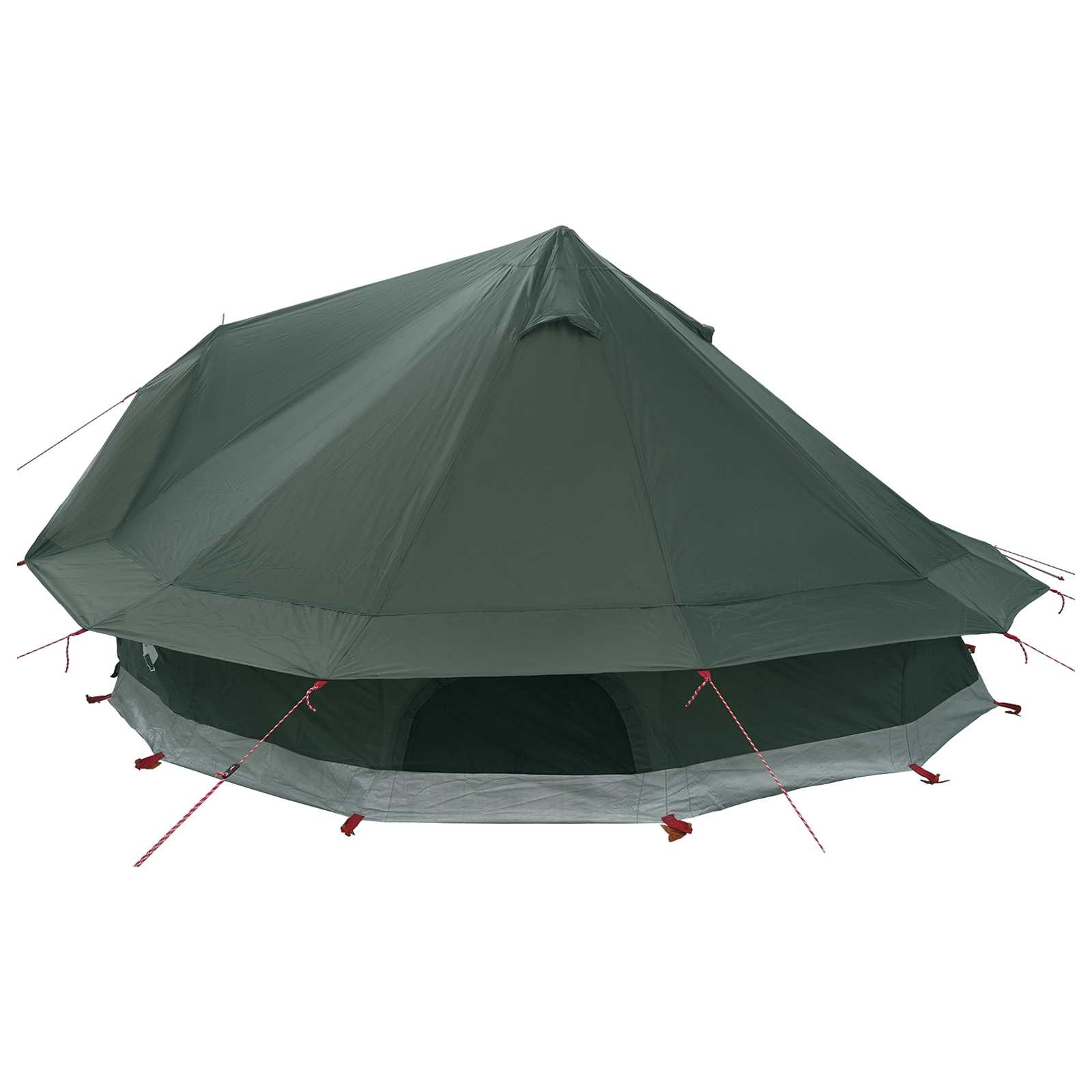 vidaXL Namiot Tipi z dachem Zielony wojskowy 700 x 700 x 395 cm