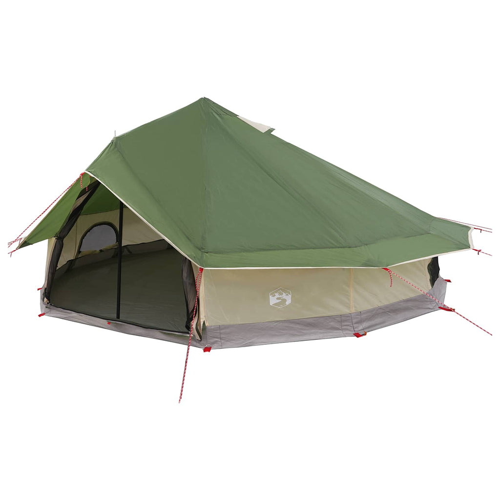 vidaXL Namiot Tipi zielony 800 x 800 x 430 cm Poliester i Stal
