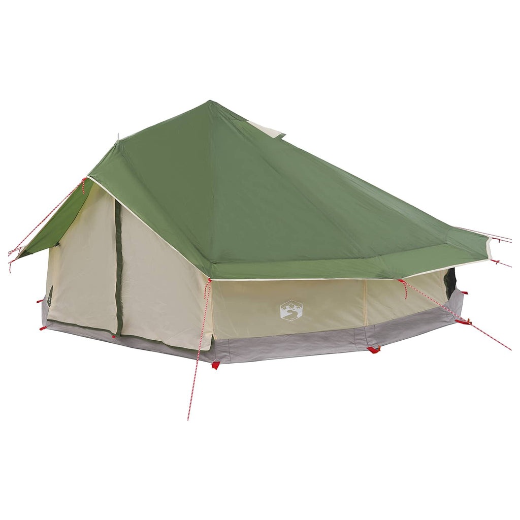 vidaXL Namiot Tipi zielony 800 x 800 x 430 cm Poliester i Stal