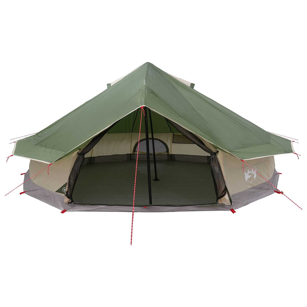 vidaXL Namiot Tipi zielony 800 x 800 x 430 cm Poliester i Stal