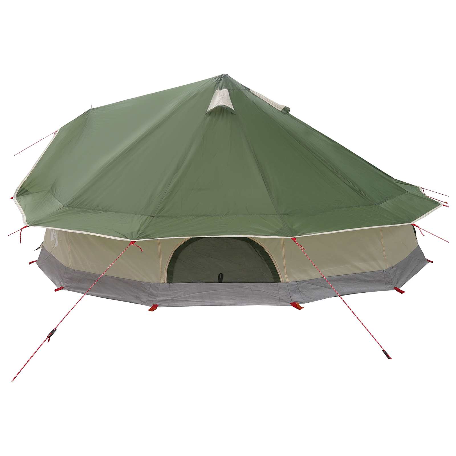 vidaXL Namiot Tipi zielony 800 x 800 x 430 cm Poliester i Stal