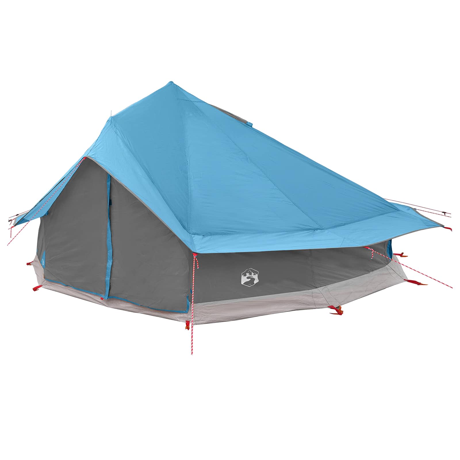 vidaXL Namiot Tipi niebieski 800 x 800 x 430 cm Poliester i Stal