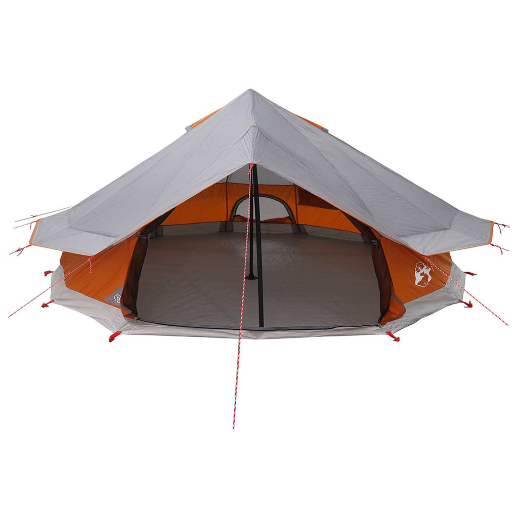 vidaXL Namiot Tipi z dachem Szary i pomarańczowy 800 x 800 x 430 cm