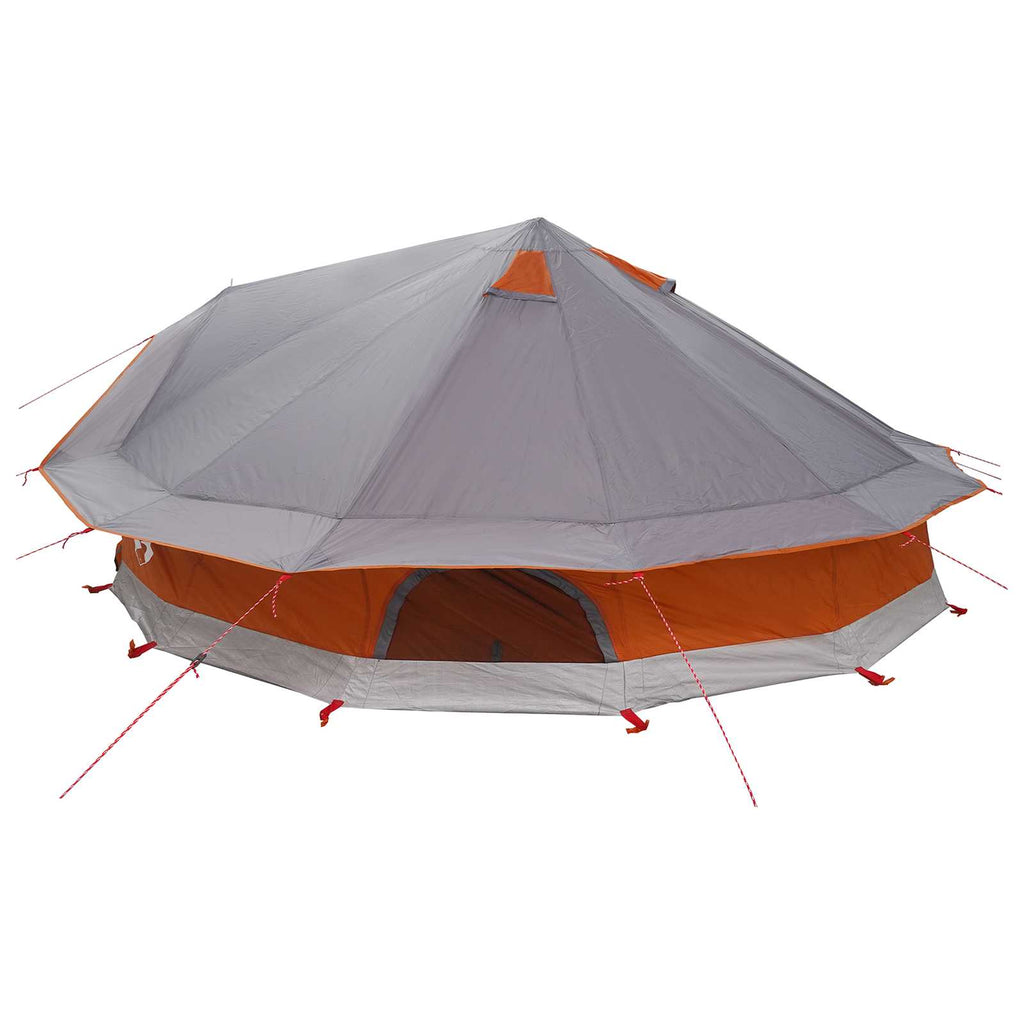 vidaXL Namiot Tipi z dachem Szary i pomarańczowy 800 x 800 x 430 cm