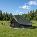vidaXL Namiot Tipi z dachem Zielony wojskowy 800 x 800 x 430 cm