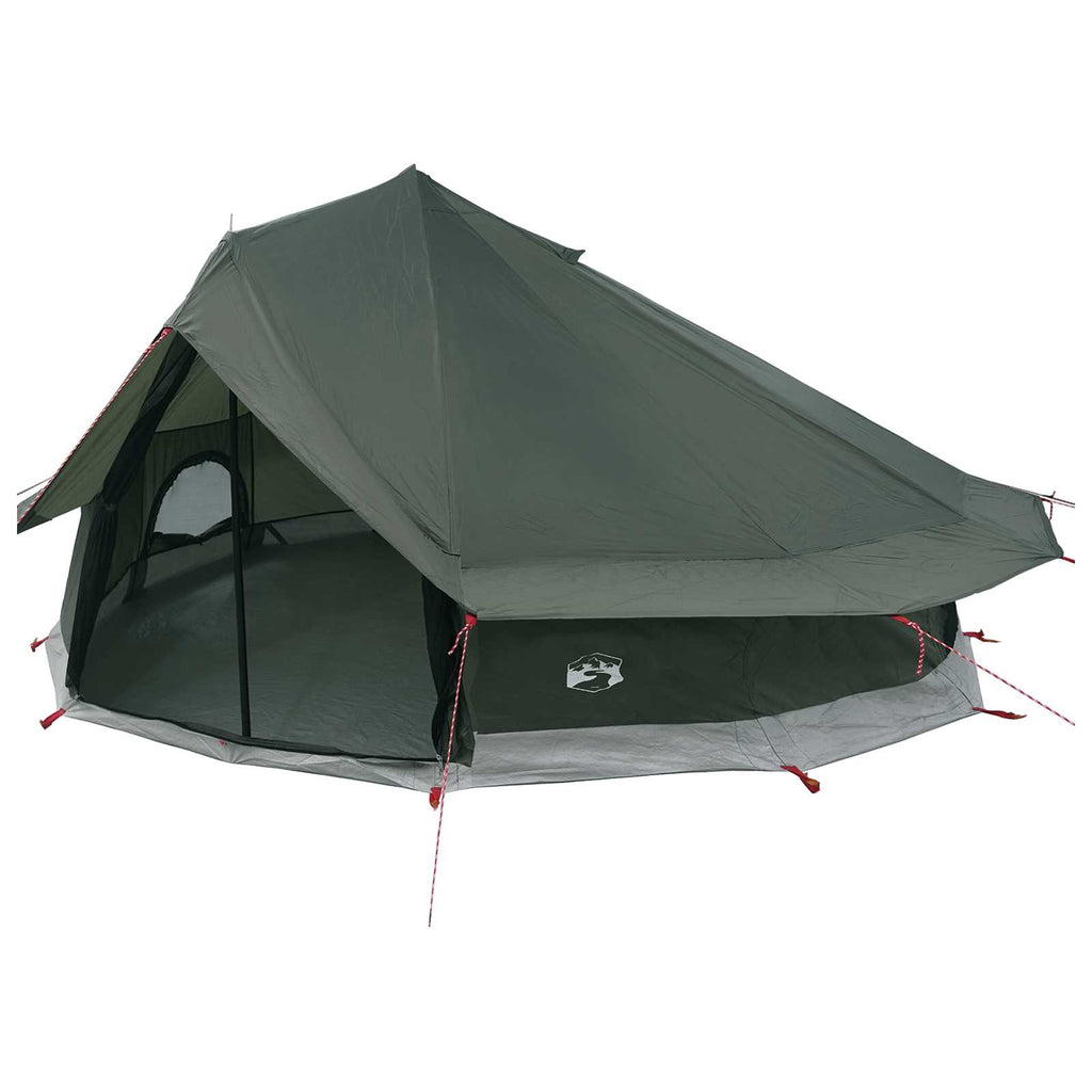 vidaXL Namiot Tipi z dachem Zielony wojskowy 800 x 800 x 430 cm