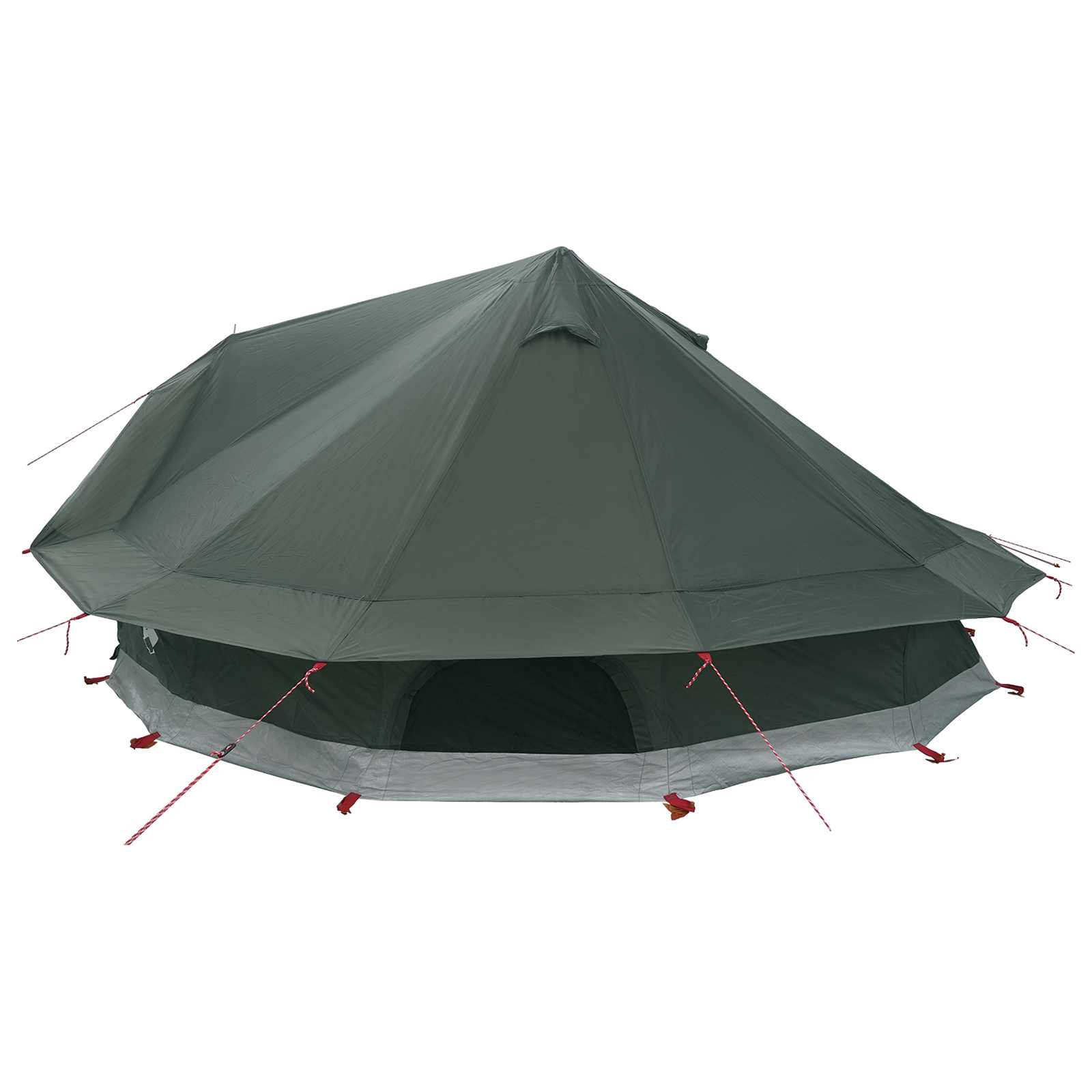 vidaXL Namiot Tipi z dachem Zielony wojskowy 800 x 800 x 430 cm