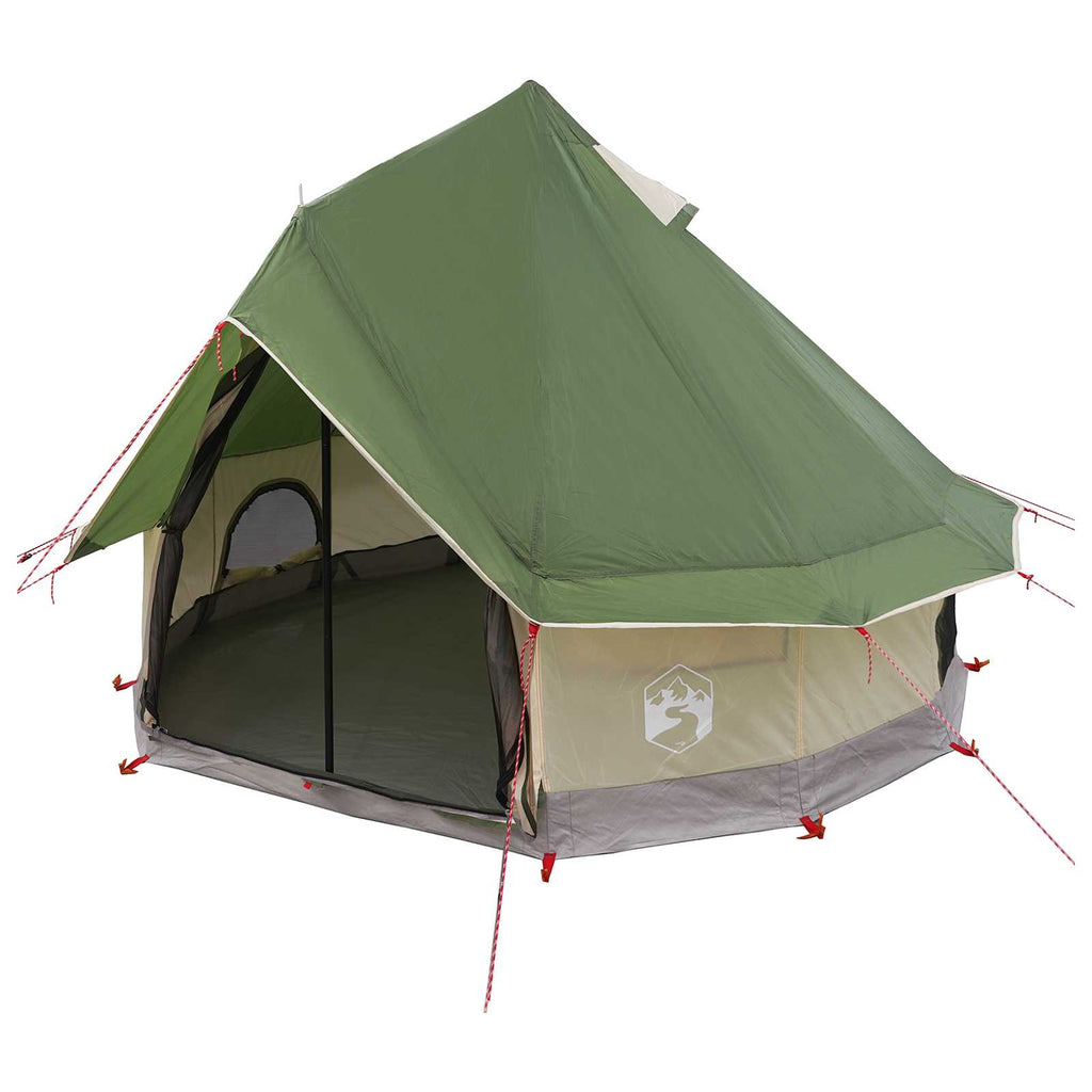 vidaXL Namiot Tipi z dachem zielony 250 x 250 cm Poliester i Stal