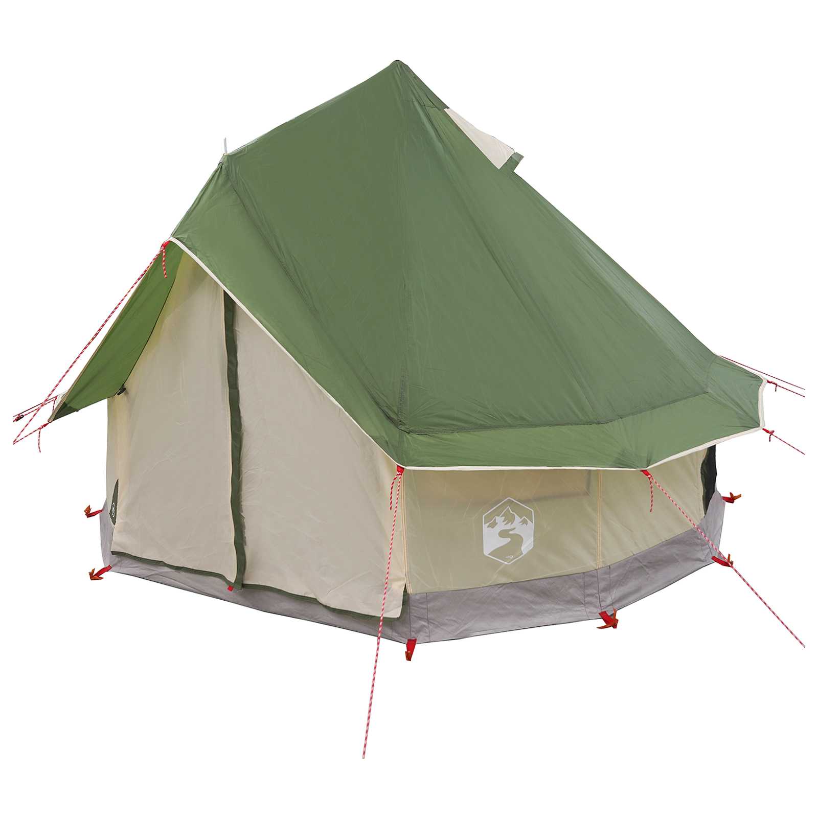 vidaXL Namiot Tipi z dachem zielony 250 x 250 cm Poliester i Stal