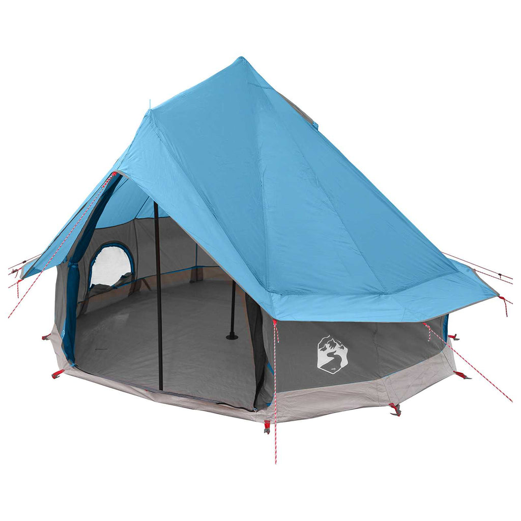 vidaXL Namiot Tipi z dachem niebieski 250 x 250 cm Poliester i Stal