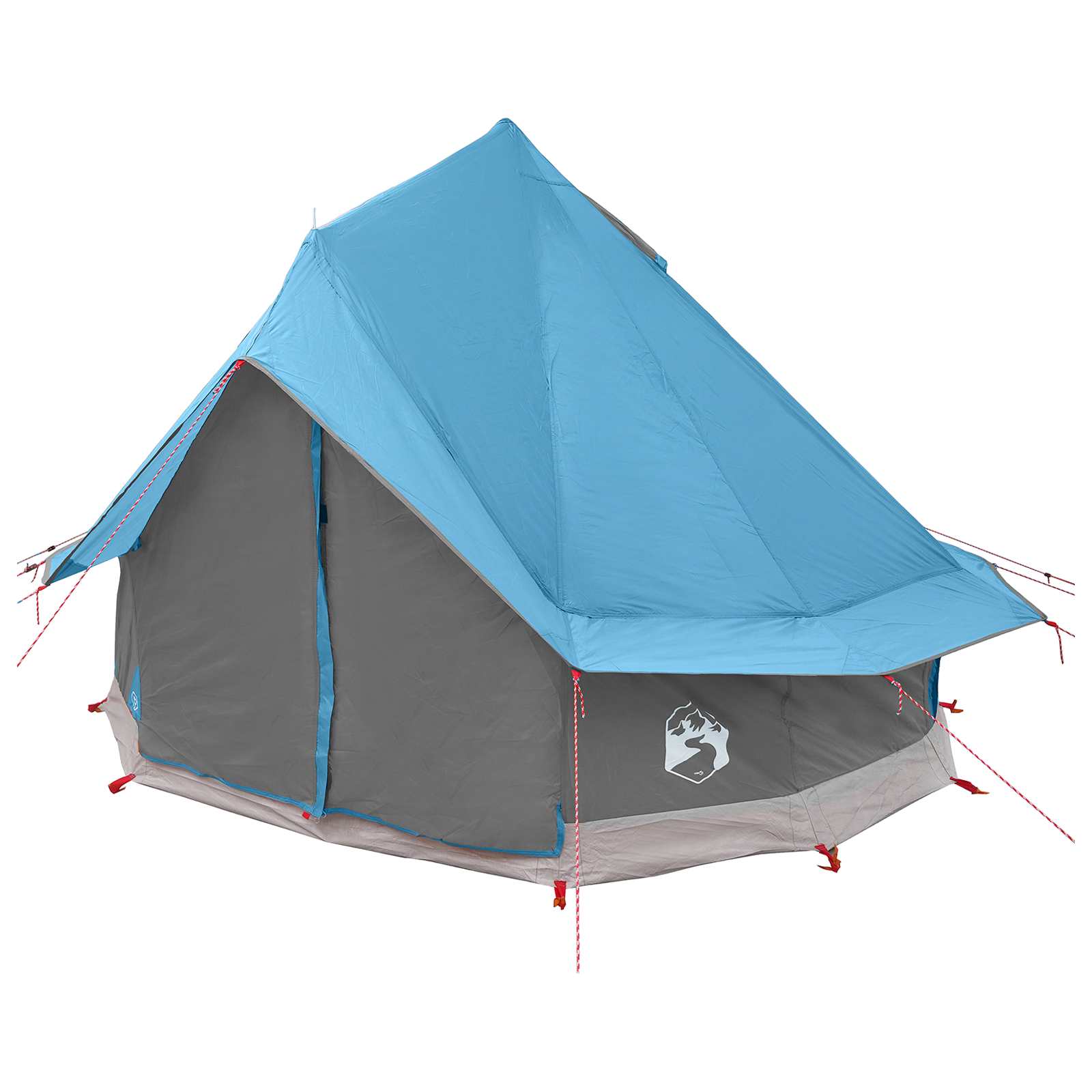 vidaXL Namiot Tipi z dachem niebieski 250 x 250 cm Poliester i Stal